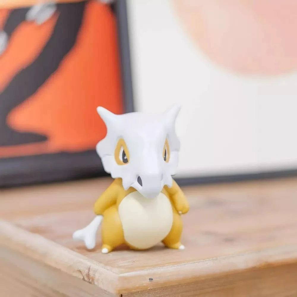 Cubone Pokemon Figure 8cm - Cute Anime Desk & Car Ornament Collectible