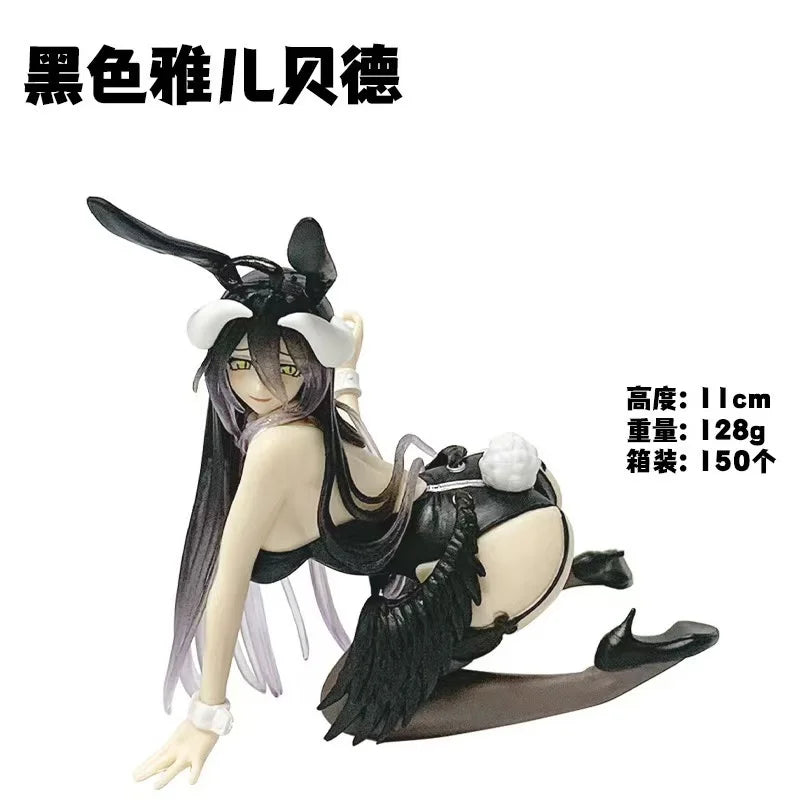 Overlord Albedo Bunny Girl Kneeling Anime Figure - 13CM PVC Collectible Desk Ornament