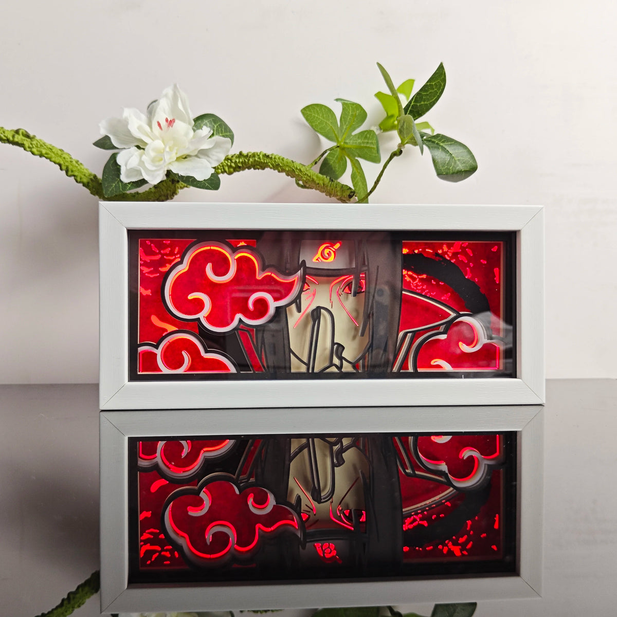 Anime Character 3D Paper Carved Light Box Lamp - LED Night Light Desk Decor
