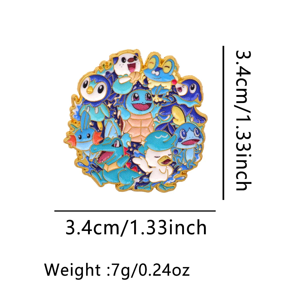Cute Eevee Evolution Enamel Pins – Kawaii Cartoon Character Brooch Set for Backpacks, Jackets & Lapels