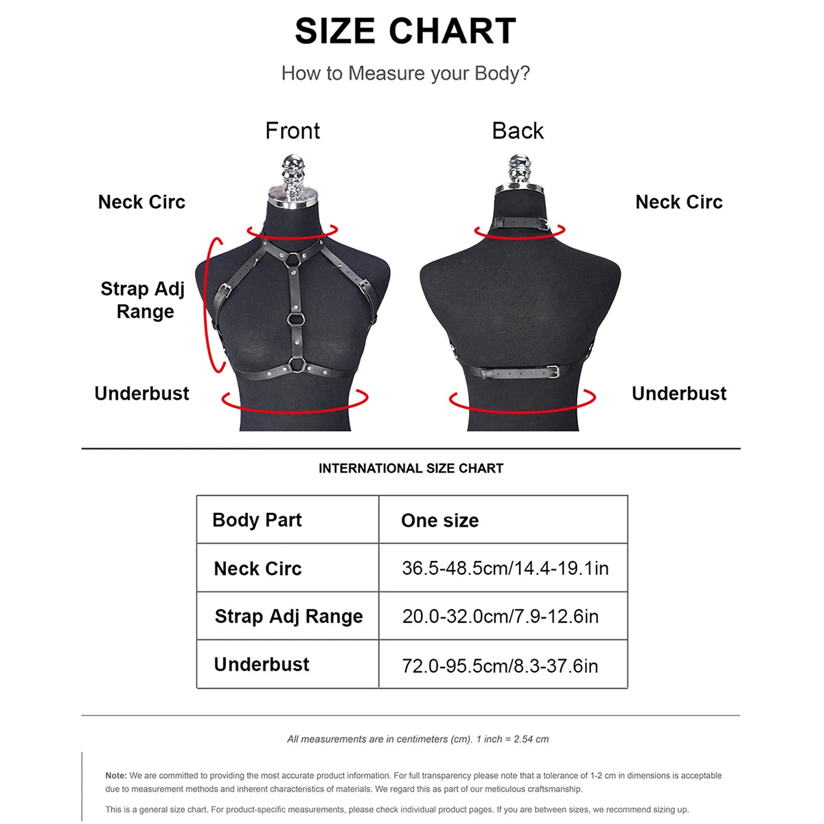 Gothic Faux Leather Body Cage Harness Top for Women – Adjustable Black Punk Rave Bra