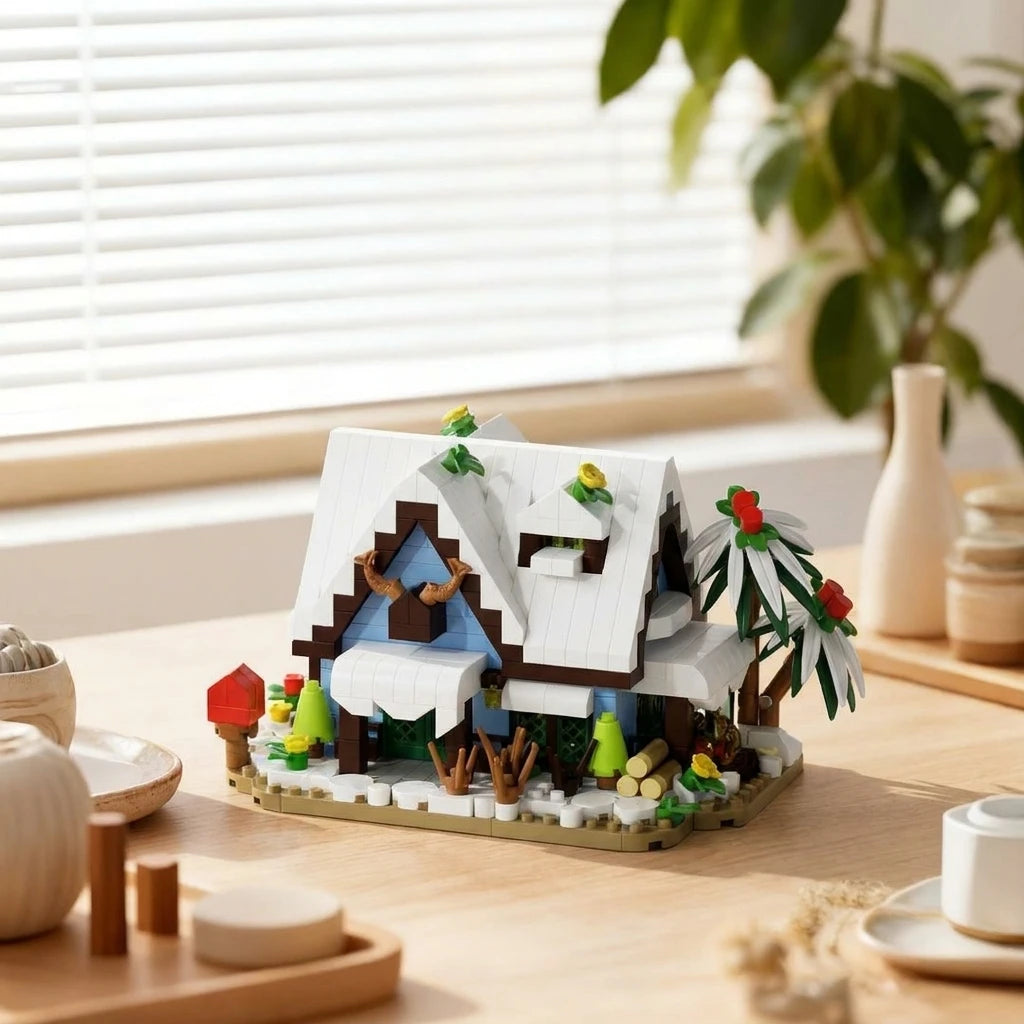 Forest Cabin Mini Building Blocks Set – 479-Piece DIY Micro Brick Treehouse Model