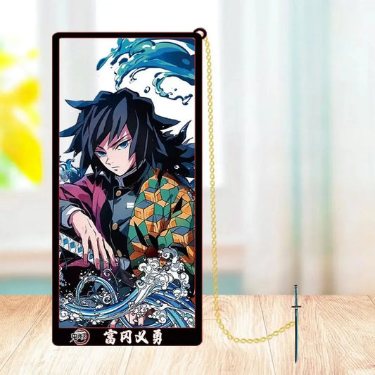 Demon Slayer Metal Bookmark Set – Anime Character Page Markers for Readers & Collectors