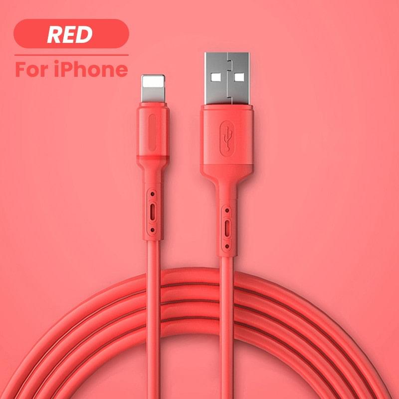 Lightning Fast Silicone Charger Cable.