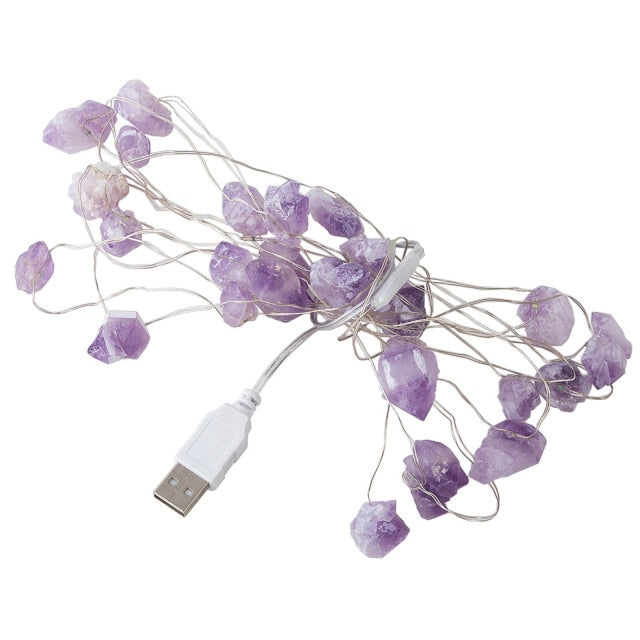 Natural Amethyst Decorative Lights
