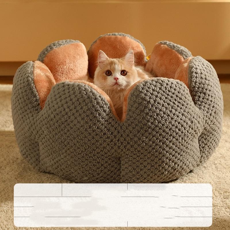 Warm Cactus Petal Nest Pet Bed.