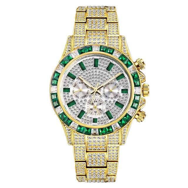 Rainbow Diamond Quartz Watch.