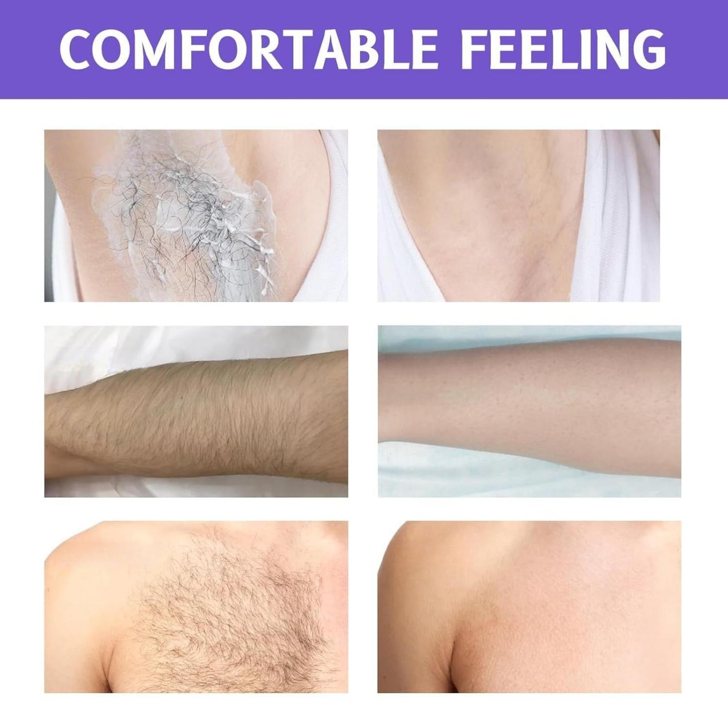 Facial Hair Removal Cream,Body Hair Removal Cream for Women with Spatula Applicator, Unisex Body & Skincar