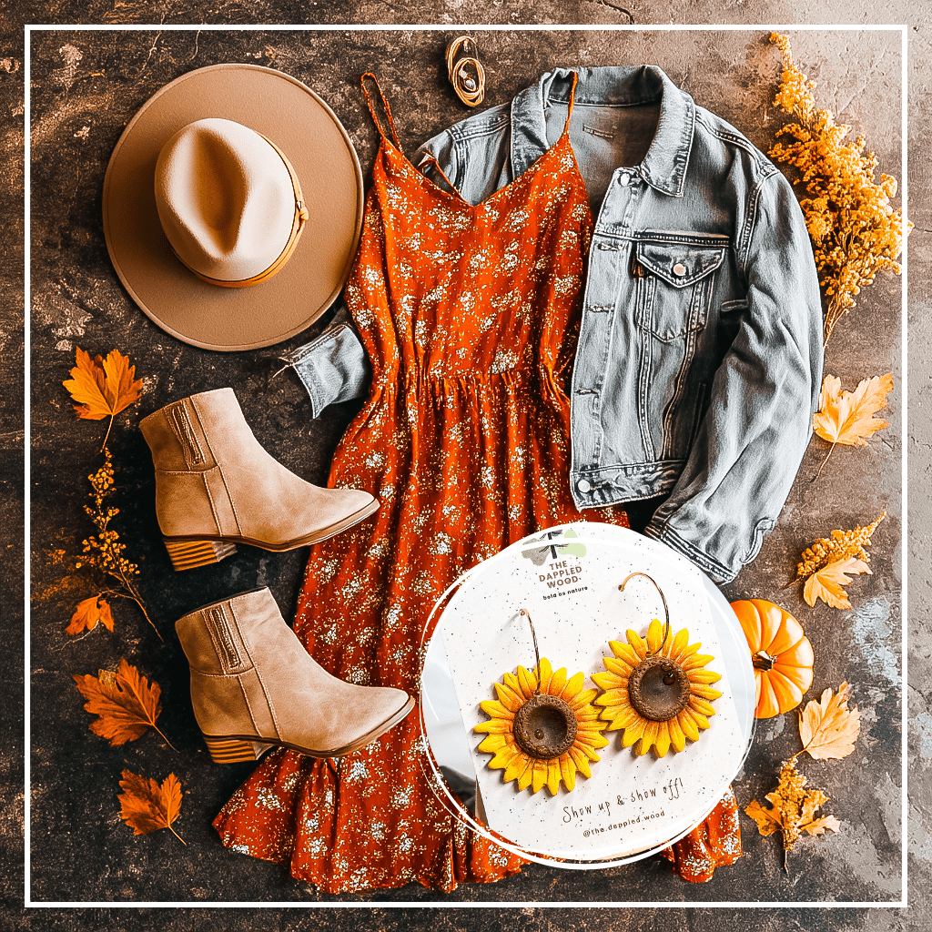 Clara - Handmade Sunflower Earrings.