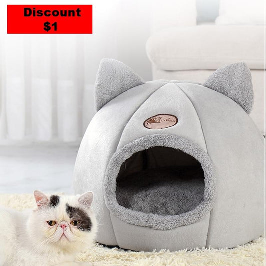 Pet Nest with Cozy Inside Cushion.