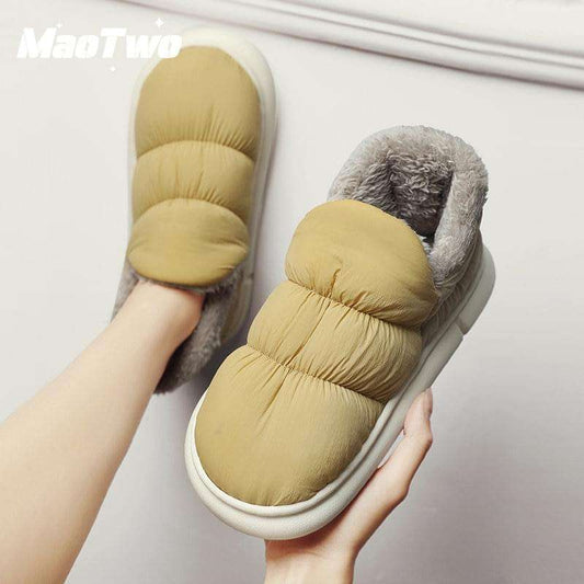 Waterproof Plush Slip-ons.