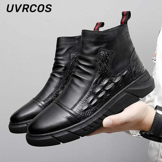 Thick-soled Retro Boots.