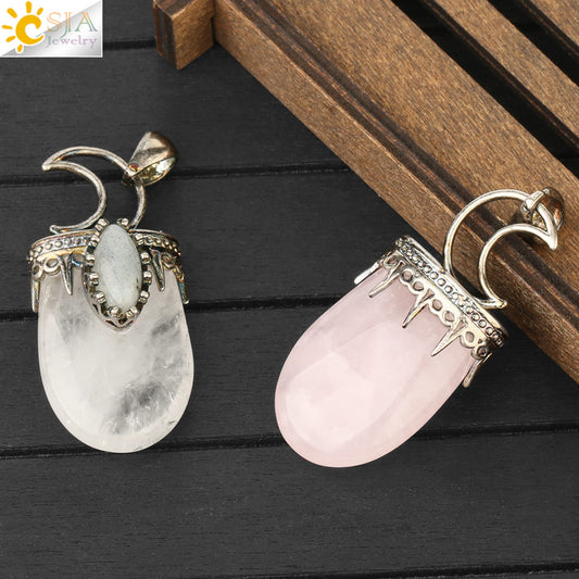 Crystal Antique Pendant Necklace - Realm of Wonders
