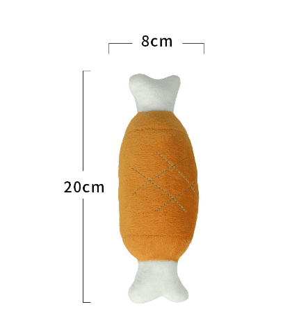 Chicken Legs Pet Plush Toy.