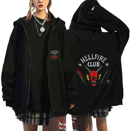 Stranger Things Zip Up Hoodie.