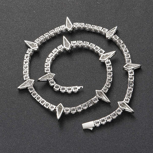 Black Panther Crystal Spike Necklace.