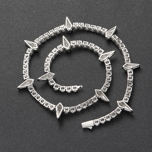 Black Panther Crystal Spike Necklace - Realm of Wonders