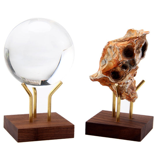 Wood Crystal Holder.