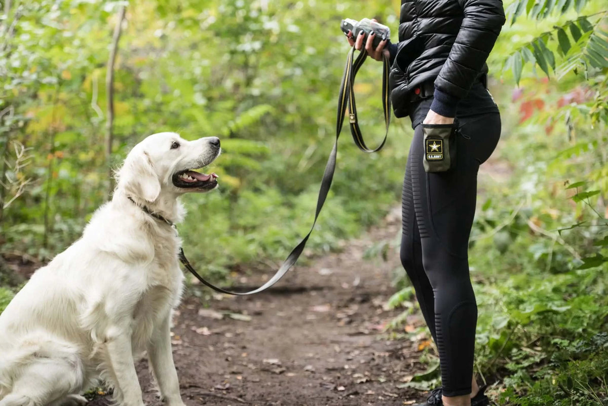 Troop Treat Tote: Army Dog Treat Bag.
