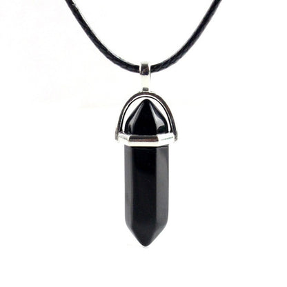 Hexagonal Column Crystal Amulet