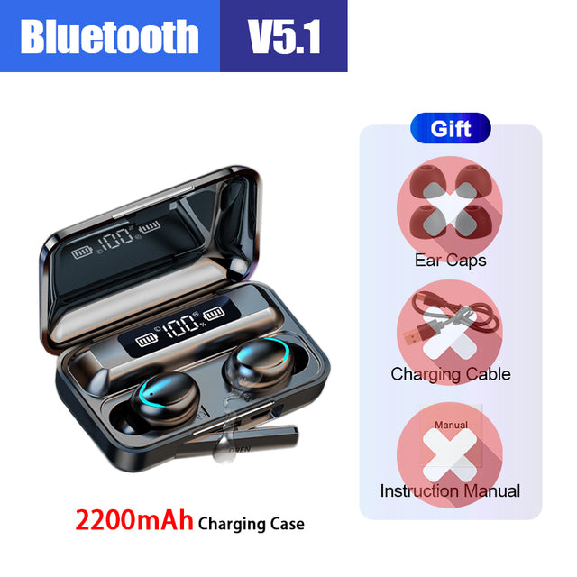 Waterproof Bluetooth Headphones - Futuristic Look