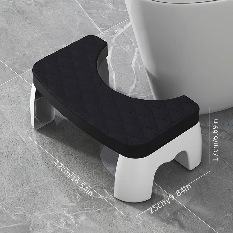 Slip Resistant Water-proof Potty Foot Stool Ergonomic Raised Footrest Stable Frame Household Washroom Auxiliary Tool Suitable Fo - Realm of Wonders