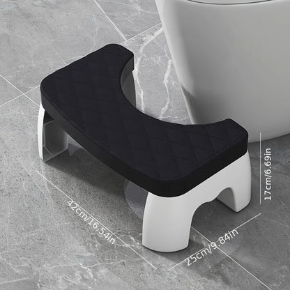Slip Resistant Water-proof Potty Foot Stool Ergonomic Raised Footrest Stable Frame Household Washroom Auxiliary Tool Suitable Fo - Realm of Wonders