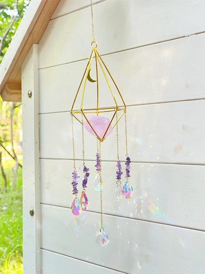 Sunburst Crystal Suncatcher