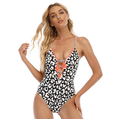 Vogue Vibe Backless Deep V One Piece Swimsuit