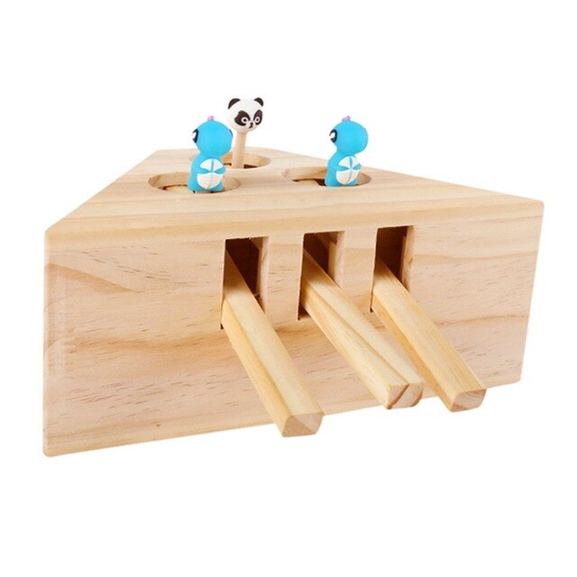 Solid Wooden Interactive Maze Pet Cat Toy