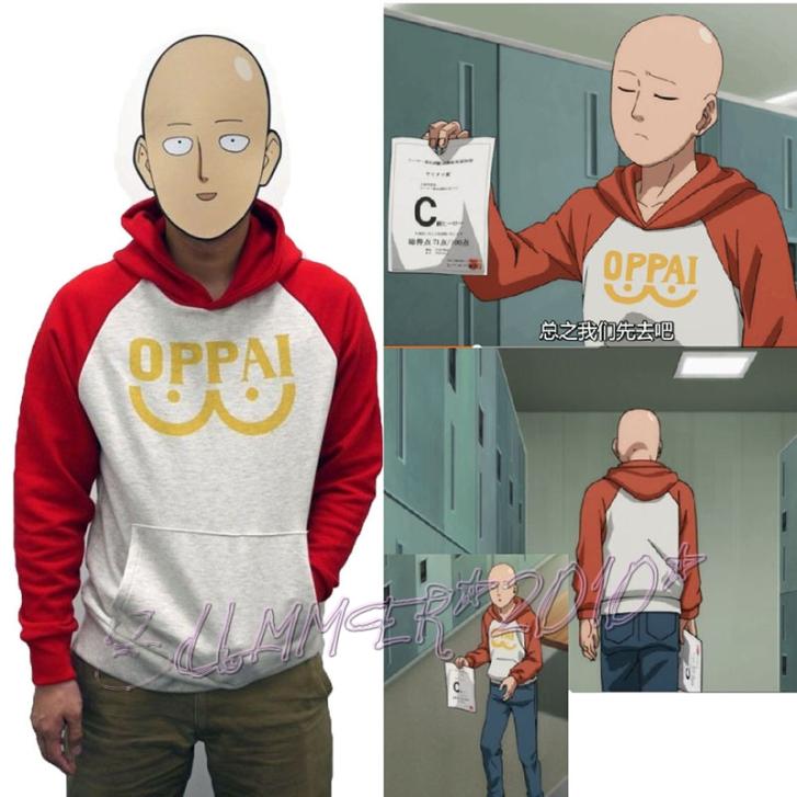 One Punch man Saitama Oppai Hoodie