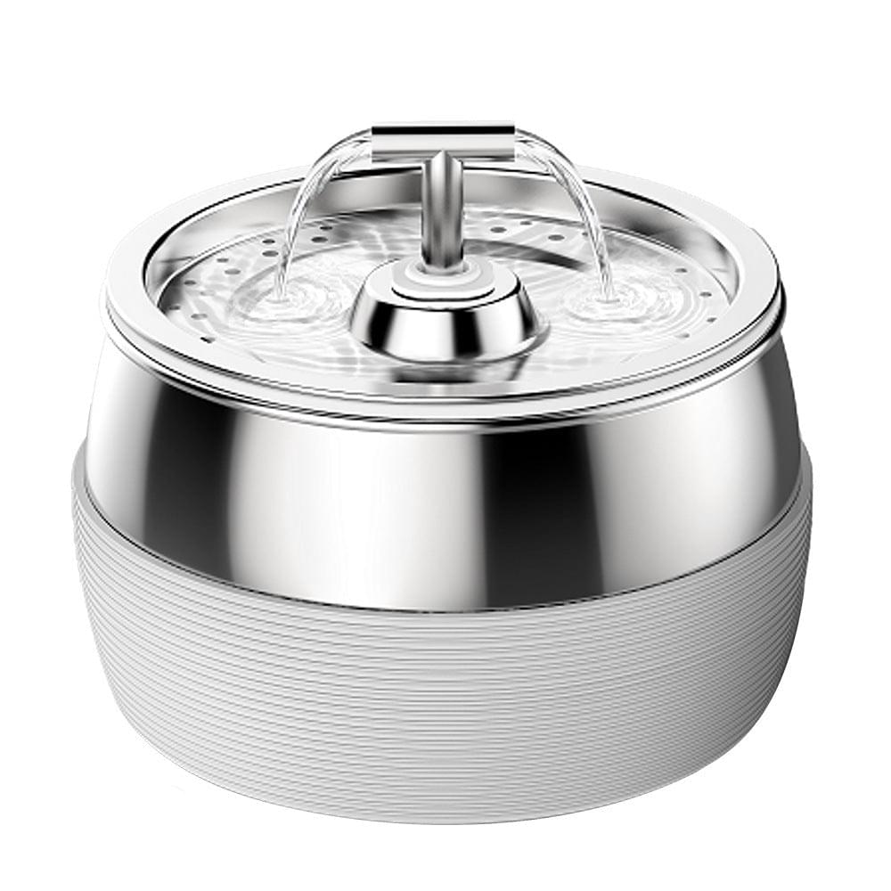 Stainless Steel Smart Pet Water Dispenser with Automatic Circulation and Filtration, Large Capacity Feeder for Cats and Dogs.