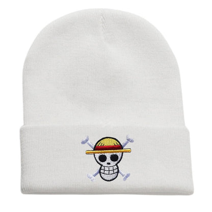 Pirate King's Emblem: One Piece Embroidered Knitted Hat