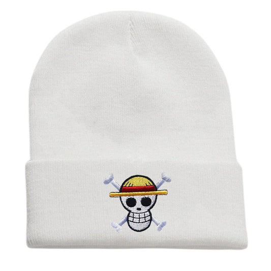 Pirate King's Emblem: One Piece Embroidered Knitted Hat