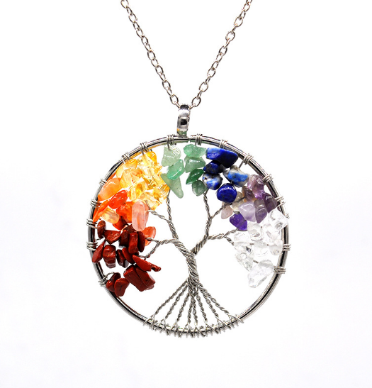 Tree of Life Pendant - Natural Healing Crystals