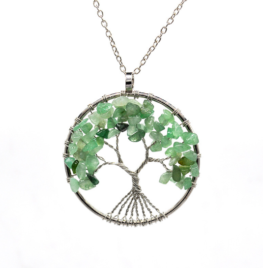 Tree of Life Pendant - Natural Healing Crystals