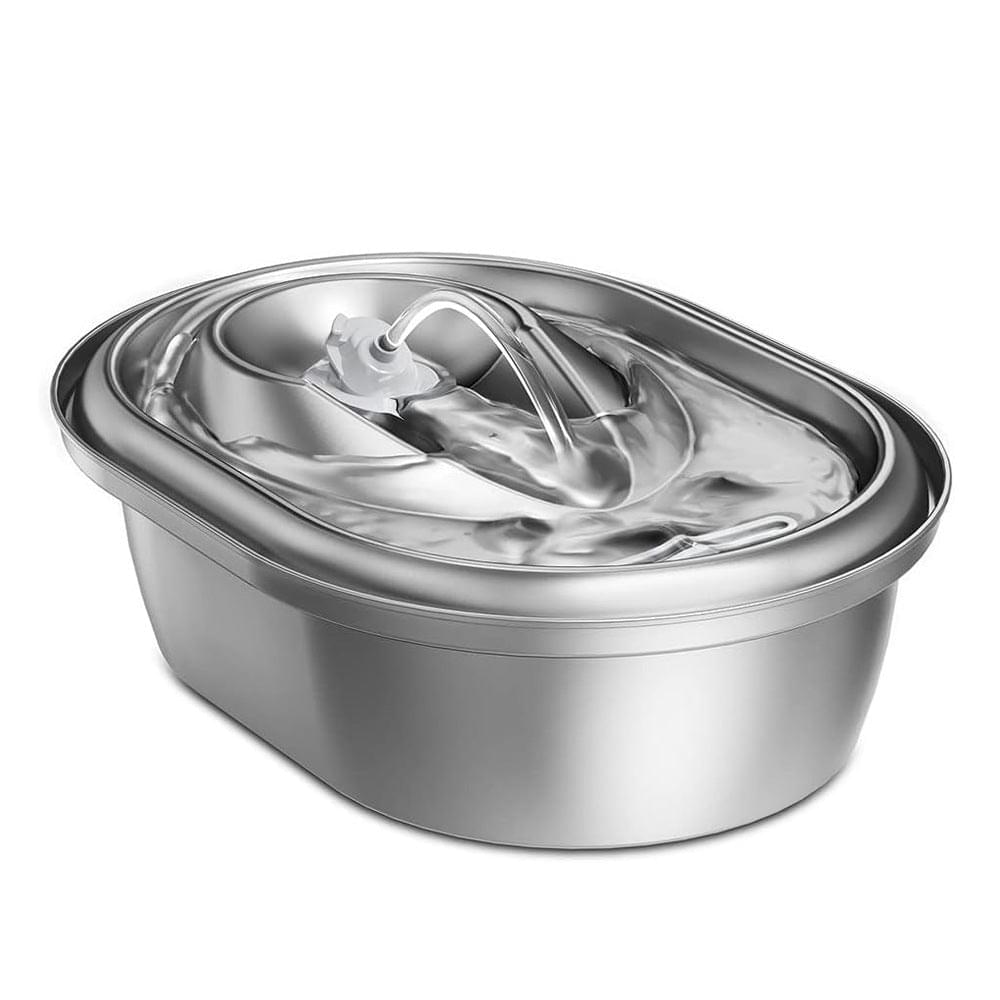 Stainless Steel Smart Pet Water Dispenser with Automatic Circulation and Filtration, Large Capacity Feeder for Cats and Dogs.