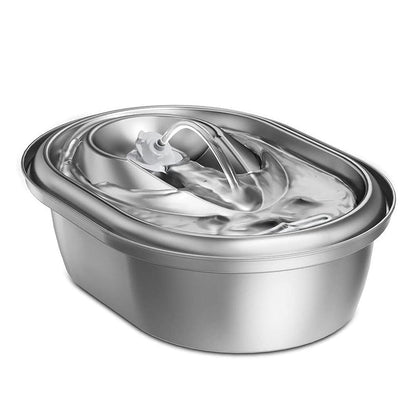 Stainless Steel Smart Pet Water Dispenser with Automatic Circulation and Filtration, Large Capacity Feeder for Cats and Dogs.