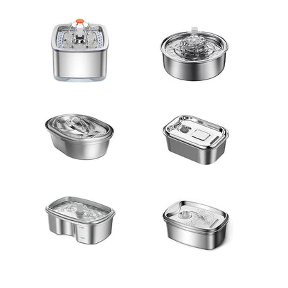 Stainless Steel Smart Pet Water Dispenser with Automatic Circulation and Filtration, Large Capacity Feeder for Cats and Dogs.