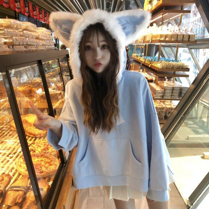 Fox Ears Hooded Sweatshirt