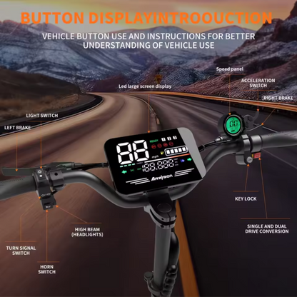 5600W Adult Electric Scooter – Dual Motor, 46MPH Top Speed, 60V/27AH Battery