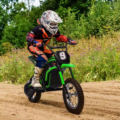 Kid's Electric Dirt Bike 350W 14MPH 24V Adjustable Seat and Safety Features