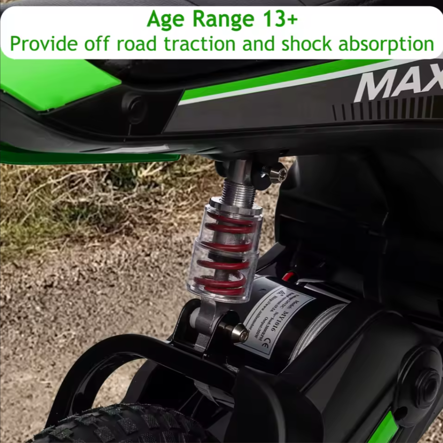 Kid's Electric Dirt Bike 350W 14MPH 24V Adjustable Seat and Safety Features