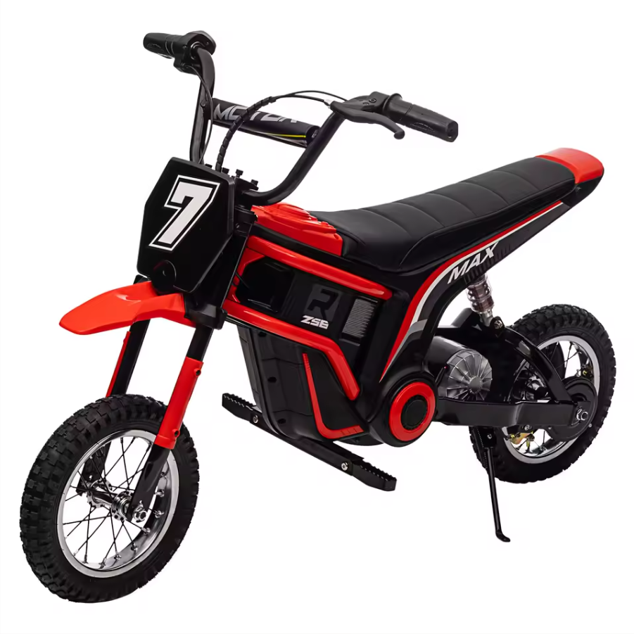 Kid's Electric Dirt Bike 350W 14MPH 24V Adjustable Seat and Safety Features