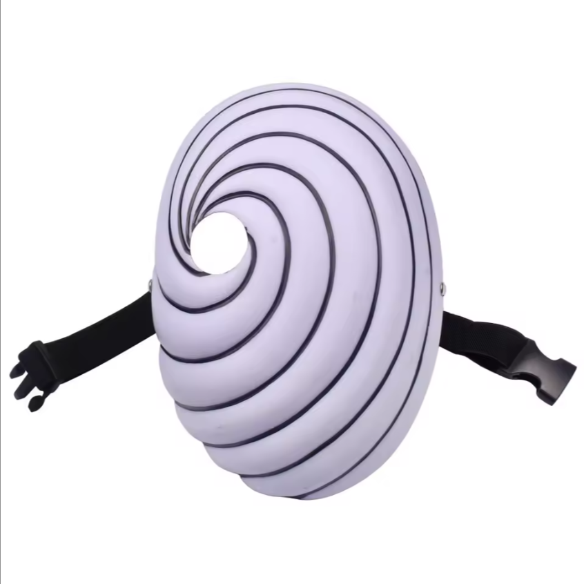 Obito Tobi Resin Mask - Naruto Cosplay Accessory - Realm of Wonders