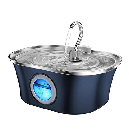 Stainless Steel Smart Pet Water Dispenser with Automatic Circulation and Filtration, Large Capacity Feeder for Cats and Dogs.