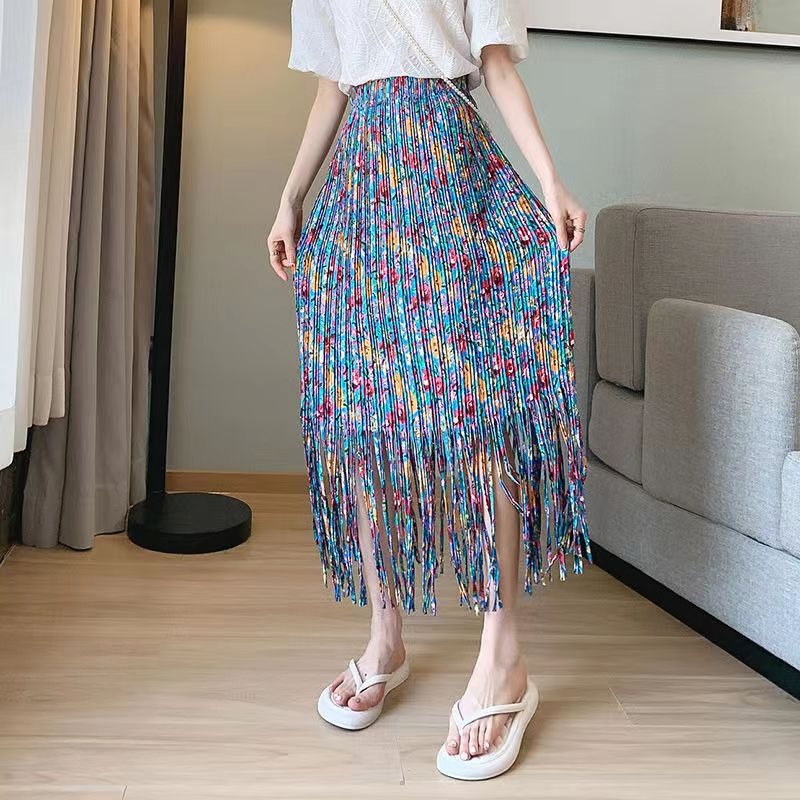 Women's Designer Tassel Style Summer Skirt