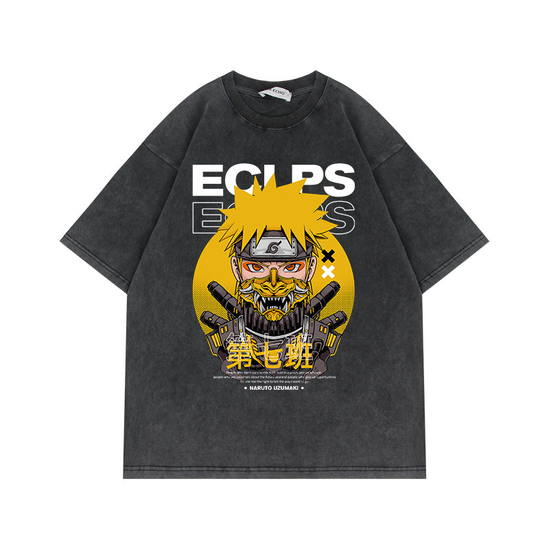 Heavyweight Washed Naruto Shirts - Various Styles