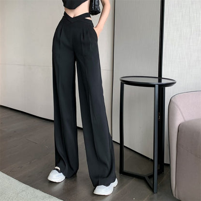 Trendy Solid Loose Casual Pants