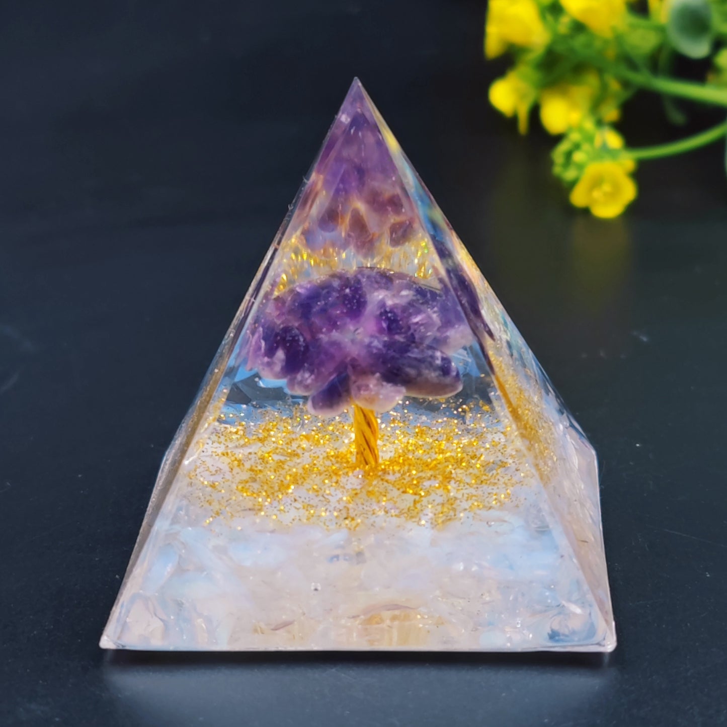Orgone Pyramid Various Crystal Tree's